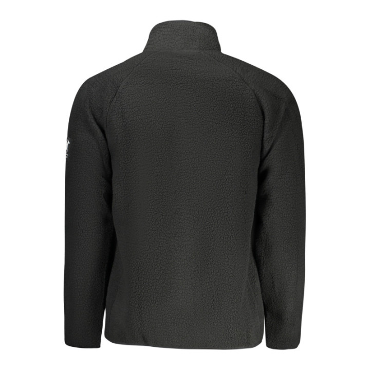 SWEAT-SHIRT NOIR À FERMETURE ÉCLAIR POUR HOMME US GRAND