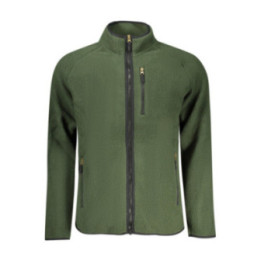 SWEAT-SHIRT VERT À FERMETURE ÉCLAIR POUR HOMME US GRAND