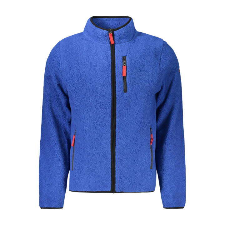 SWEAT-SHIRT BLEU À FERMETURE ÉCLAIR POUR HOMME NORVÈGE 1963