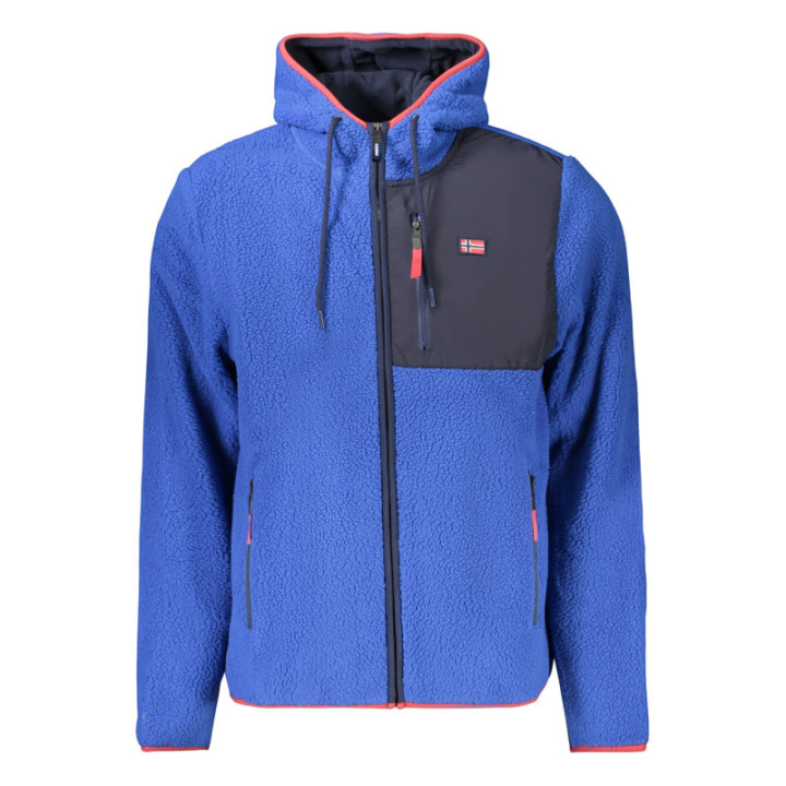 SWEAT-SHIRT BLEU À FERMETURE ÉCLAIR POUR HOMME NORVÈGE 1963