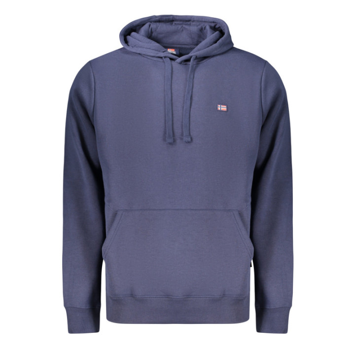 SWEAT-SHIRT BLEU À FERMETURE ÉCLAIR POUR HOMME NORVÈGE 1963