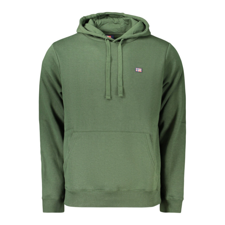 SWEAT-SHIRT FERMETURE ÉCLAIR HOMME NORVÈGE 1963, VERT