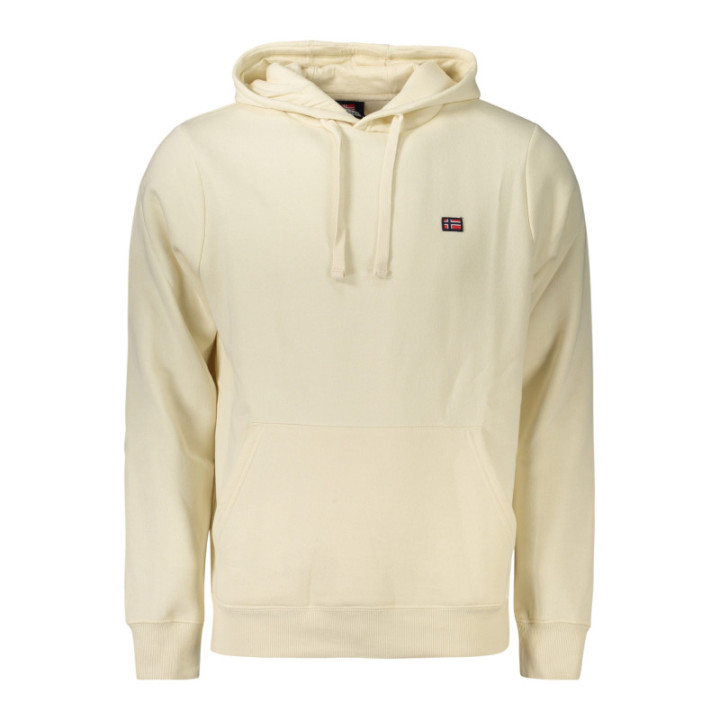 SWEAT-SHIRT BLANC À FERMETURE ÉCLAIR POUR HOMME NORVÈGE 1963