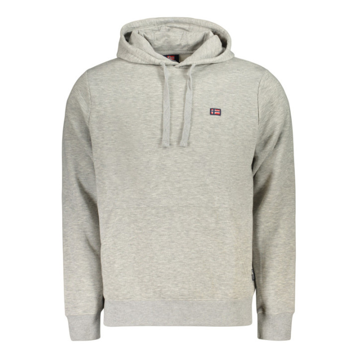 SWEAT-SHIRT GRIS À FERMETURE ÉCLAIR POUR HOMME NORVÈGE 1963