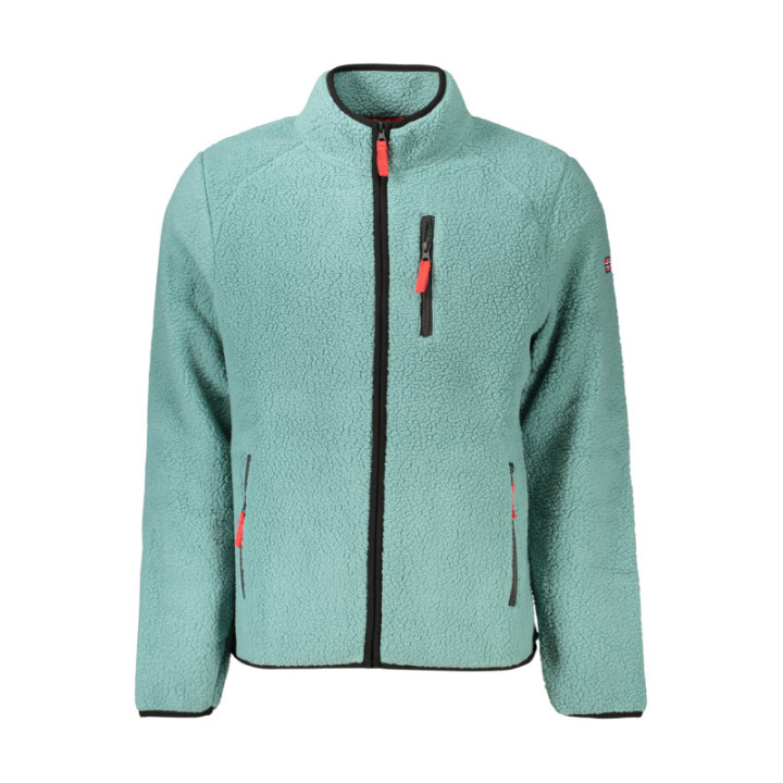 SWEAT-SHIRT VERT À FERMETURE ÉCLAIR POUR HOMME NORVÈGE 1963