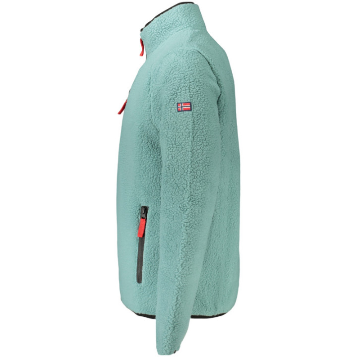 SWEAT-SHIRT VERT À FERMETURE ÉCLAIR POUR HOMME NORVÈGE 1963