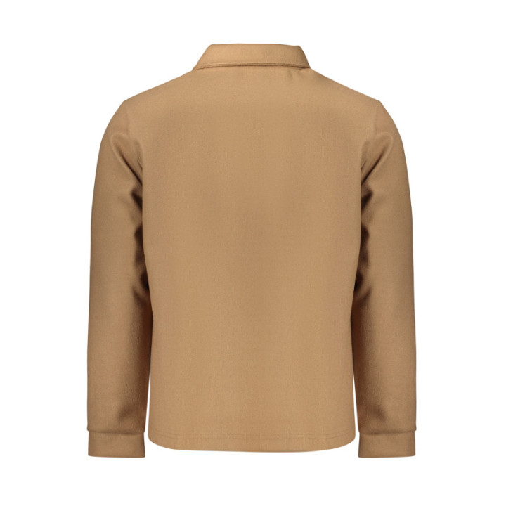 CHEMISE À MANCHES LONGUES MARRON POUR HOMME, À MOTIFS DE FUSIL