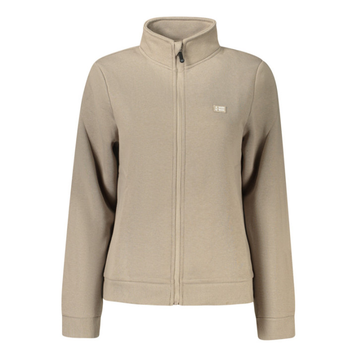 SWEAT-SHIRT BEIGE À FERMETURE ÉCLAIR POUR FEMME NORVÈGE 1963