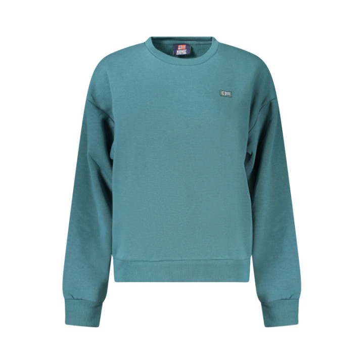 SWEAT-SHIRT FERMETURE ÉCLAIR POUR FEMME NORVÈGE 1963, VERT