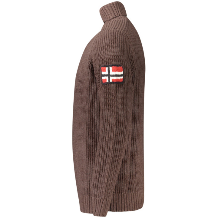 PULL MARRON POUR HOMME NORVÈGE 1963