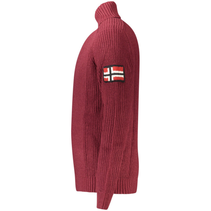 PULL ROUGE POUR HOMME NORVÈGE 1963