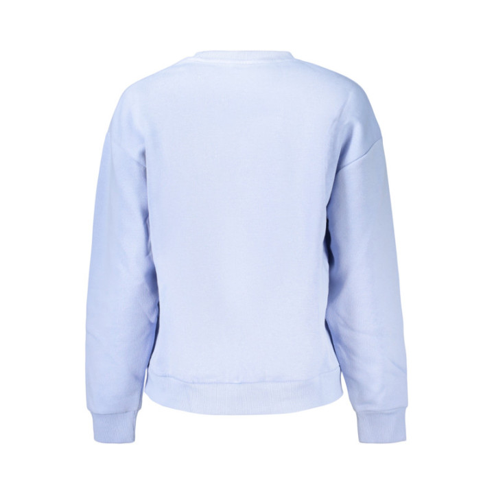 Sweat-shirt zippé pour femme, Norvège 1963, bleu