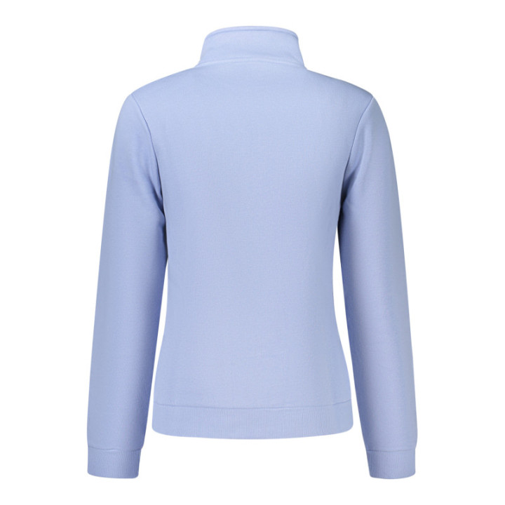 NORVÈGE 1963 SWEAT-SHIRT BLEU À FERMETURE ÉCLAIR POUR FEMME