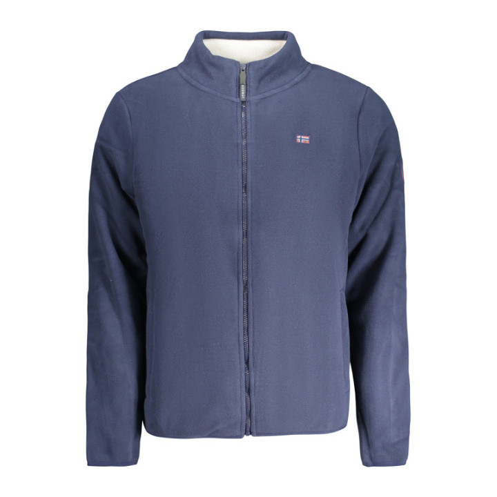 SWEAT-SHIRT BLEU À FERMETURE ÉCLAIR POUR HOMME NORVÈGE 1963
