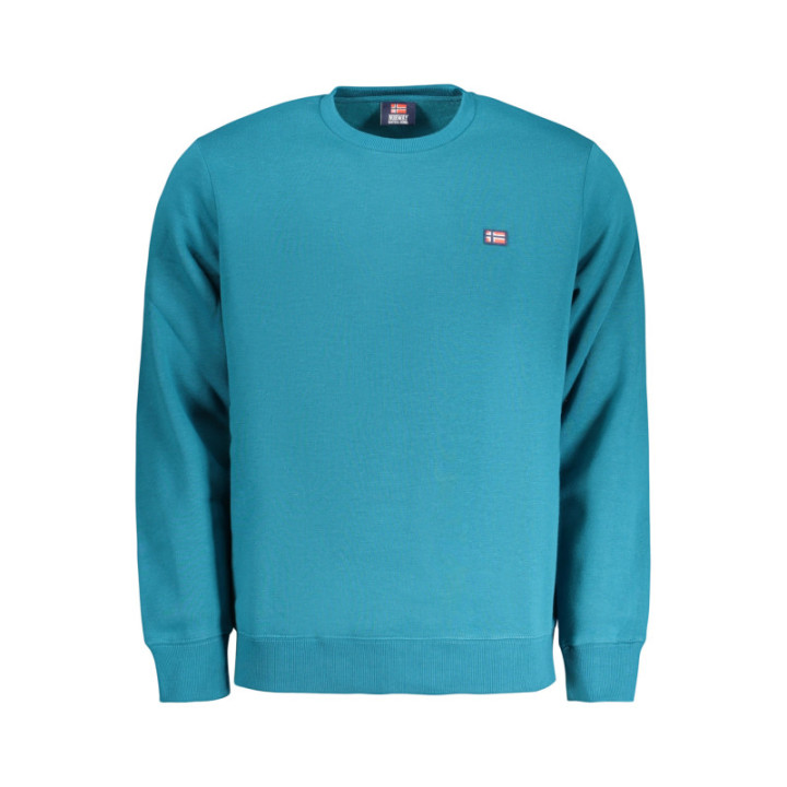 SWEAT-SHIRT BLEU À FERMETURE ÉCLAIR POUR HOMME NORVÈGE 1963