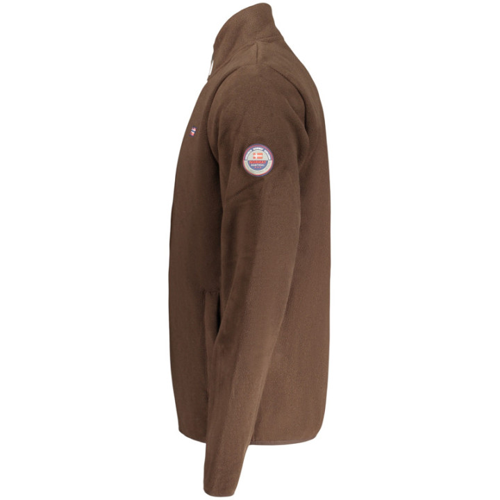 SWEAT-SHIRT MARRON À FERMETURE ÉCLAIR POUR HOMME NORVÈGE 1963