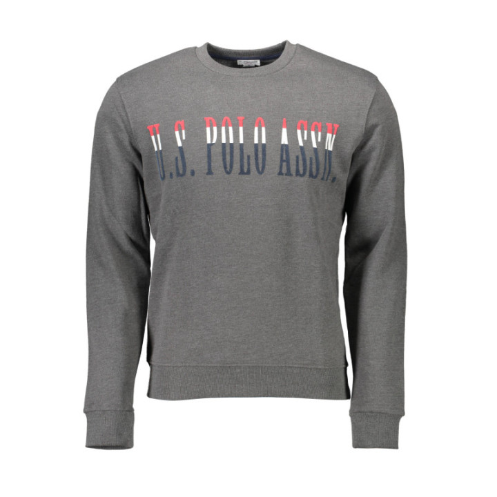 Sweat-shirt zippé gris pour homme US POLO ASSN.