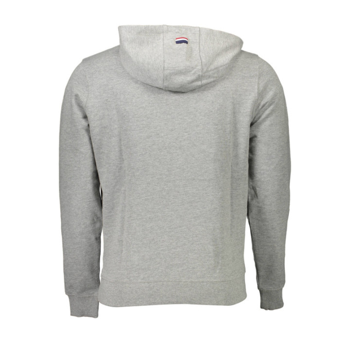 Sweat-shirt zippé gris pour homme US POLO ASSN.