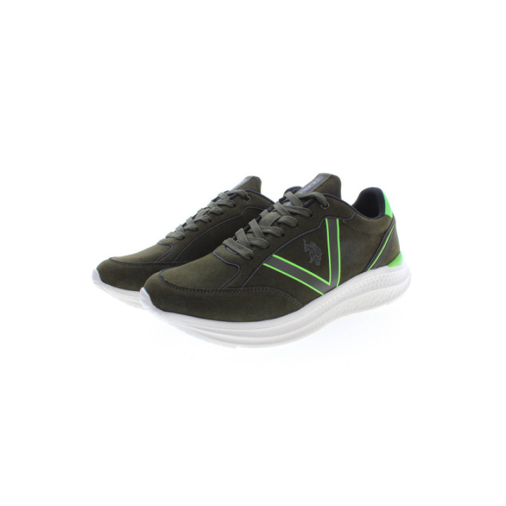 Chaussures de sport vertes pour hommes US POLO ASSN.