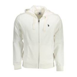 Sweat-shirt blanc zippé pour homme US POLO ASSN.