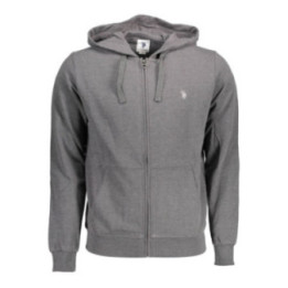 Sweat-shirt zippé gris pour homme US POLO ASSN.