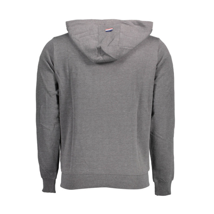 Sweat-shirt zippé gris pour homme US POLO ASSN.