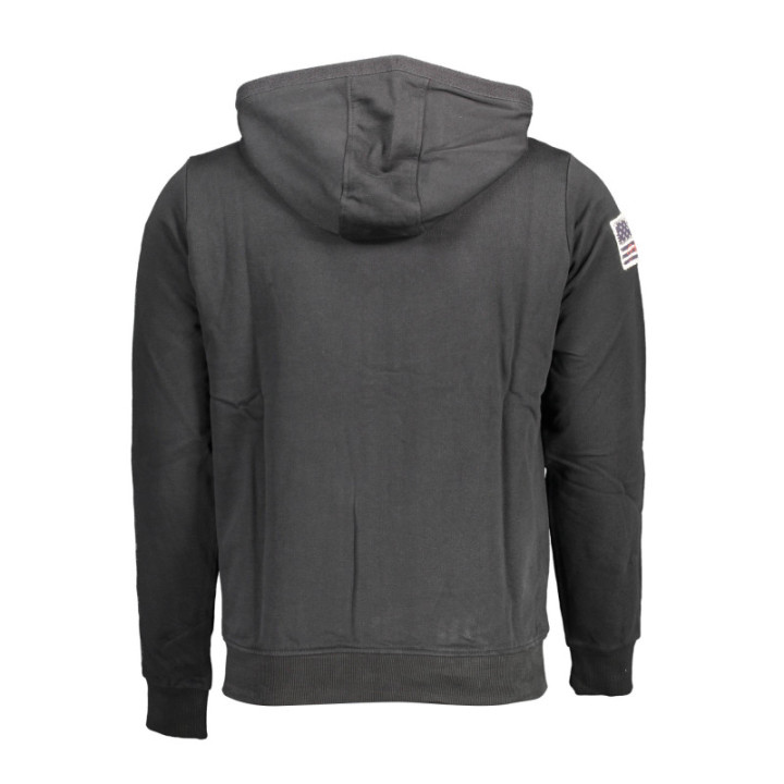 Sweat-shirt zippé noir pour homme US POLO ASSN.