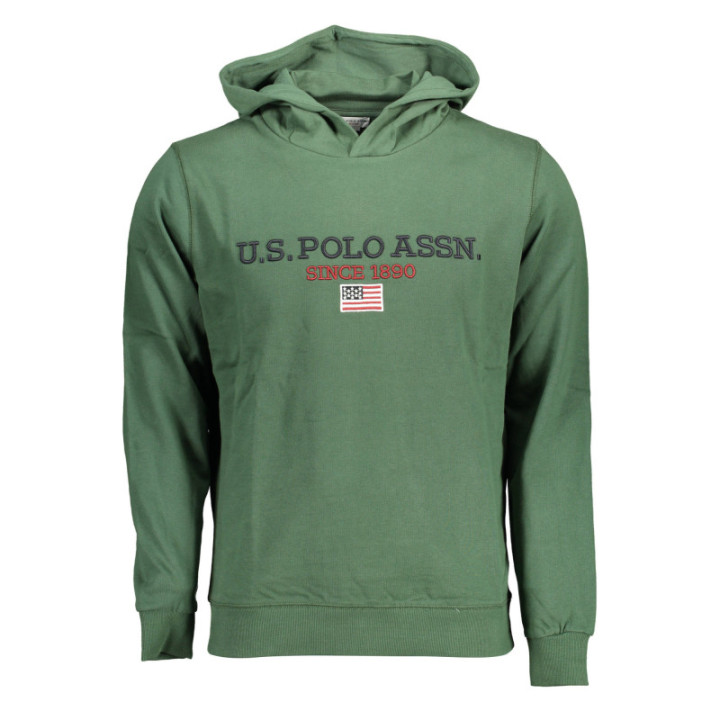 Sweat-shirt vert zippé pour homme US POLO ASSN.
