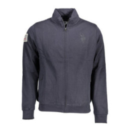 Sweat-shirt zippé bleu pour homme US POLO ASSN.