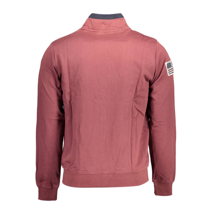 Sweat-shirt zippé violet pour homme US POLO ASSN.