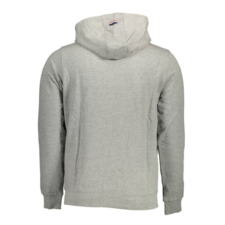 Sweat-shirt zippé gris pour homme US POLO ASSN.