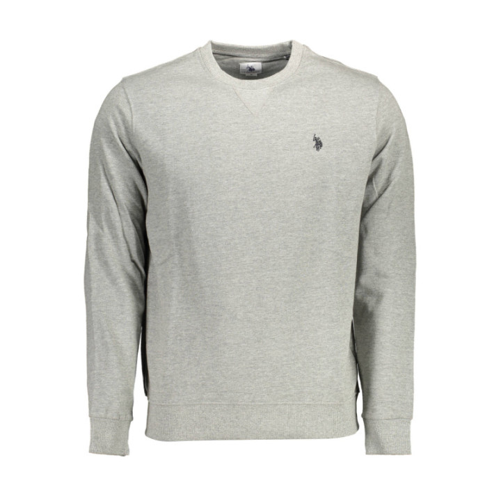 Sweat-shirt zippé gris pour homme US POLO ASSN.