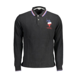 Polo à manches longues pour homme US Polo Assn., noir