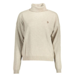 Pull à col roulé beige US POLO ASSN. pour femme