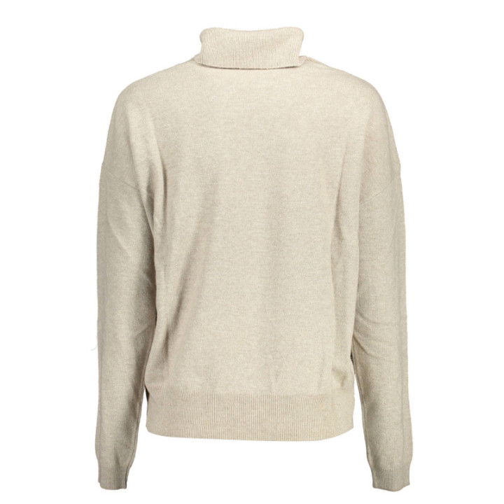 Pull à col roulé beige US POLO ASSN. pour femme