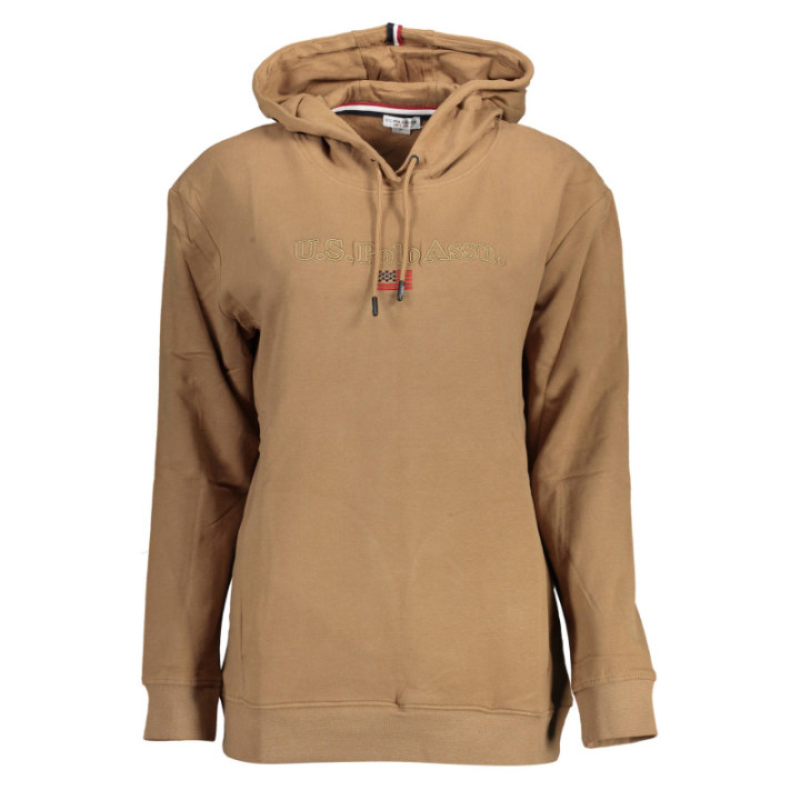 Sweat-shirt zippé marron US POLO ASSN. pour femme