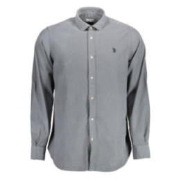 Chemise bleue à manches longues pour homme US POLO ASSN.