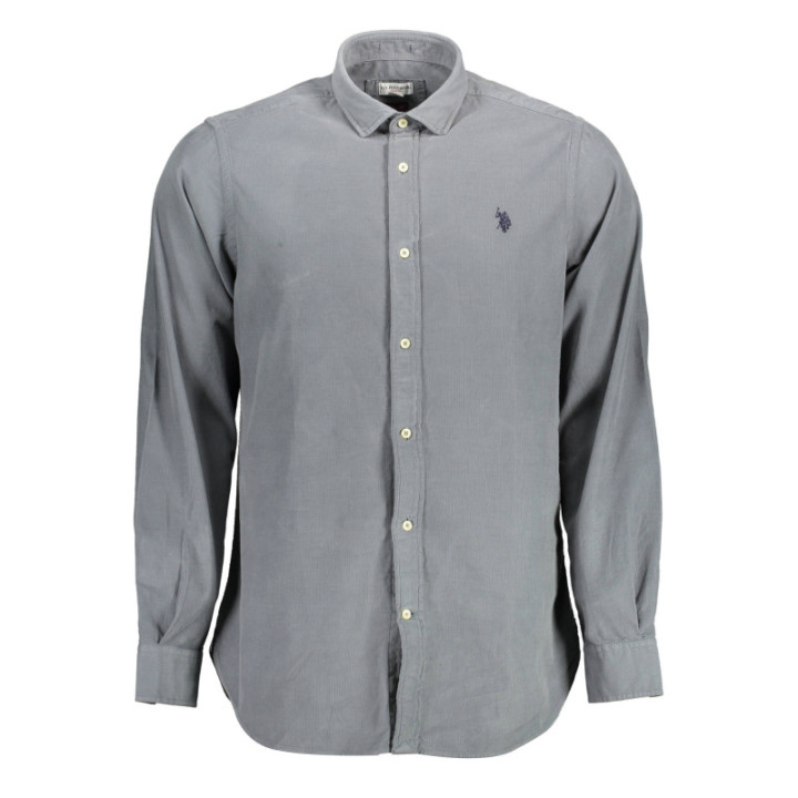 Chemise bleue à manches longues pour homme US POLO ASSN.