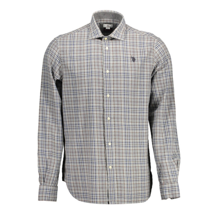 Chemise à manches longues pour homme US POLO ASSN., grise