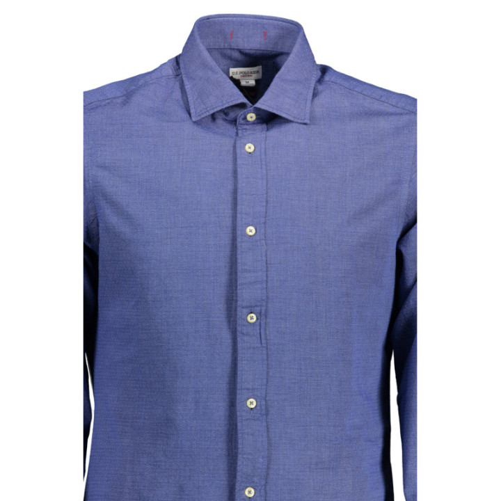 Chemise bleue à manches longues pour homme US POLO ASSN.