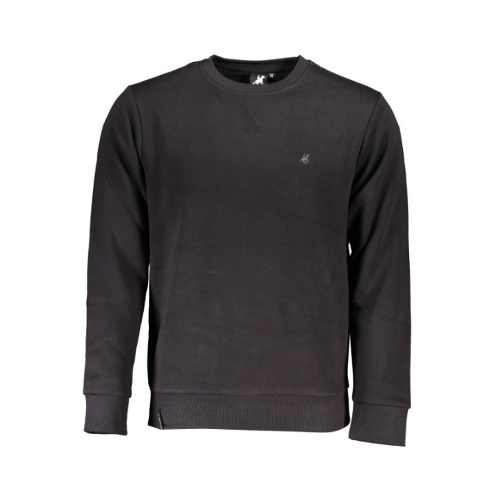 SWEAT-SHIRT NOIR À FERMETURE ÉCLAIR POUR HOMME US GRAND