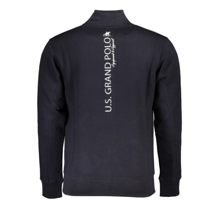 SWEAT-SHIRT BLEU À FERMETURE ÉCLAIR POUR HOMME US GRAND