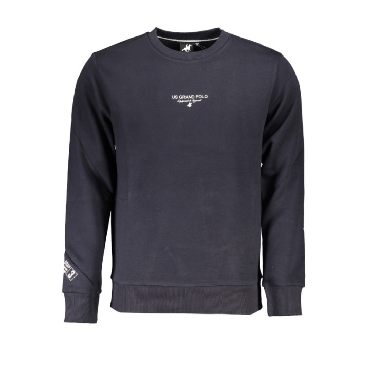 SWEAT-SHIRT BLEU À FERMETURE ÉCLAIR POUR HOMME US GRAND