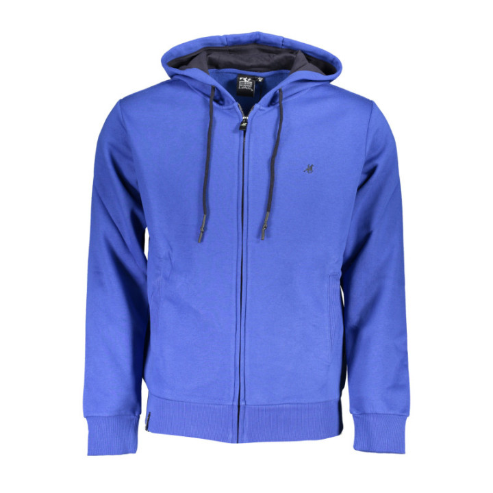 SWEAT-SHIRT BLEU À FERMETURE ÉCLAIR POUR HOMME US GRAND