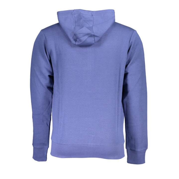 SWEAT-SHIRT BLEU À FERMETURE ÉCLAIR POUR HOMME US GRAND
