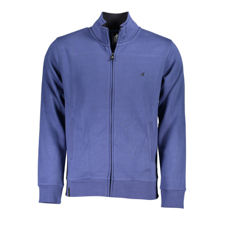 SWEAT-SHIRT BLEU À FERMETURE ÉCLAIR POUR HOMME US GRAND