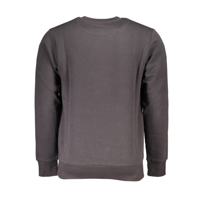 SWEAT-SHIRT GRIS À FERMETURE ÉCLAIR POUR HOMME US GRAND