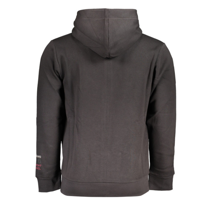 SWEAT-SHIRT GRIS À FERMETURE ÉCLAIR POUR HOMME US GRAND