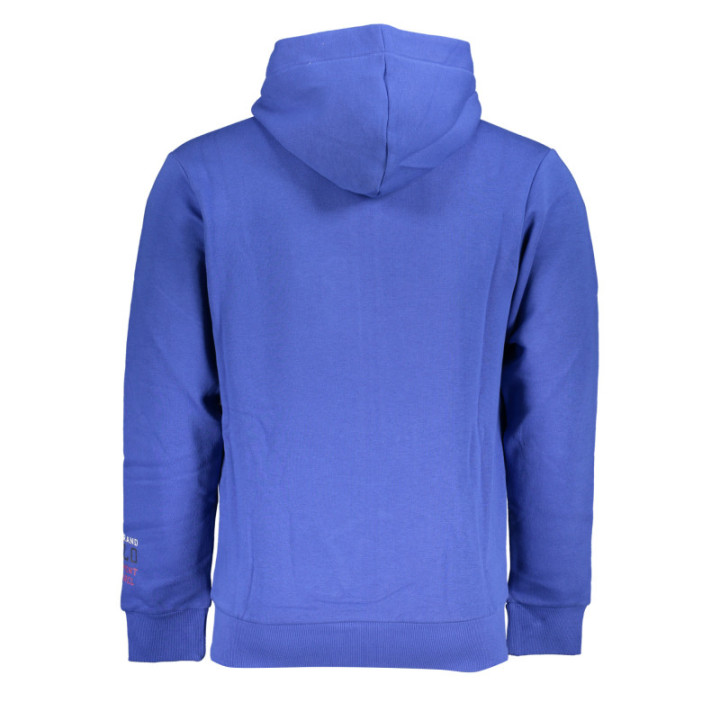 SWEAT-SHIRT BLEU À FERMETURE ÉCLAIR POUR HOMME US GRAND