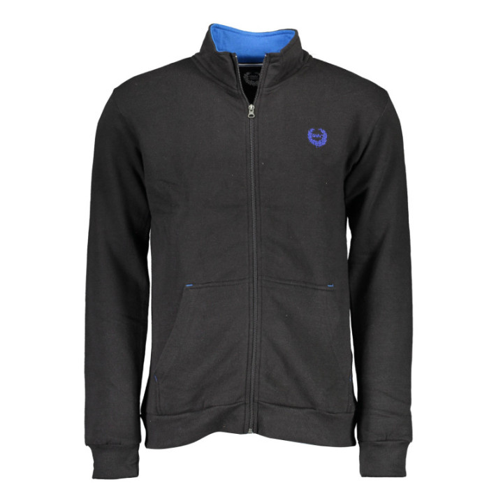 SWEAT-SHIRT HOMME NOIR AVEC ZIP GIAN MARCO VENTURI